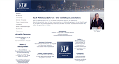 Desktop Screenshot of klw-mittelstandsforum.de