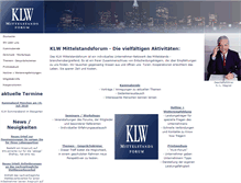 Tablet Screenshot of klw-mittelstandsforum.de